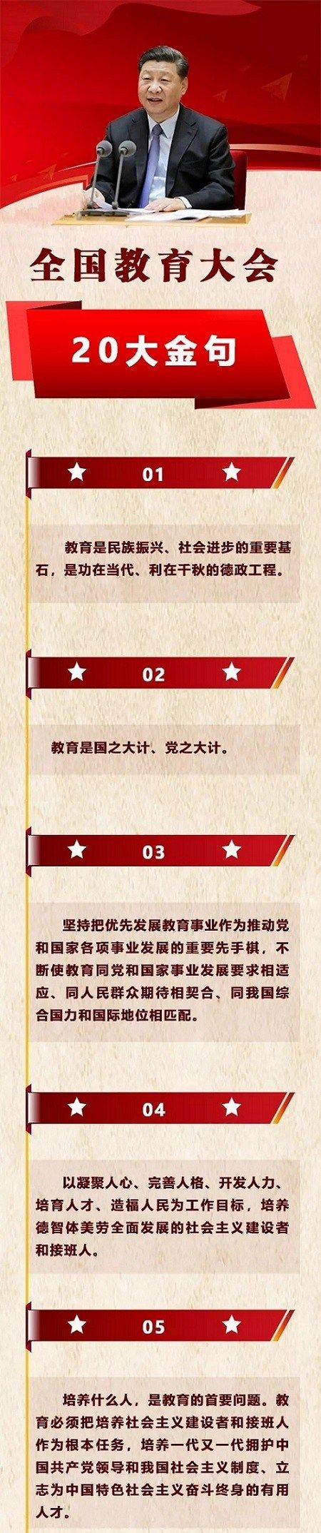 習(xí)近平總書記全國教育大會20大金句